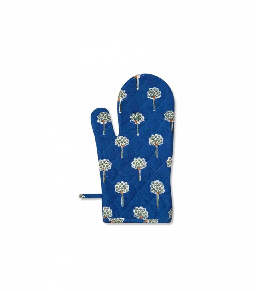 Linge De Table Jamini | Gant De Cuisine Rani Bleu Nuit
