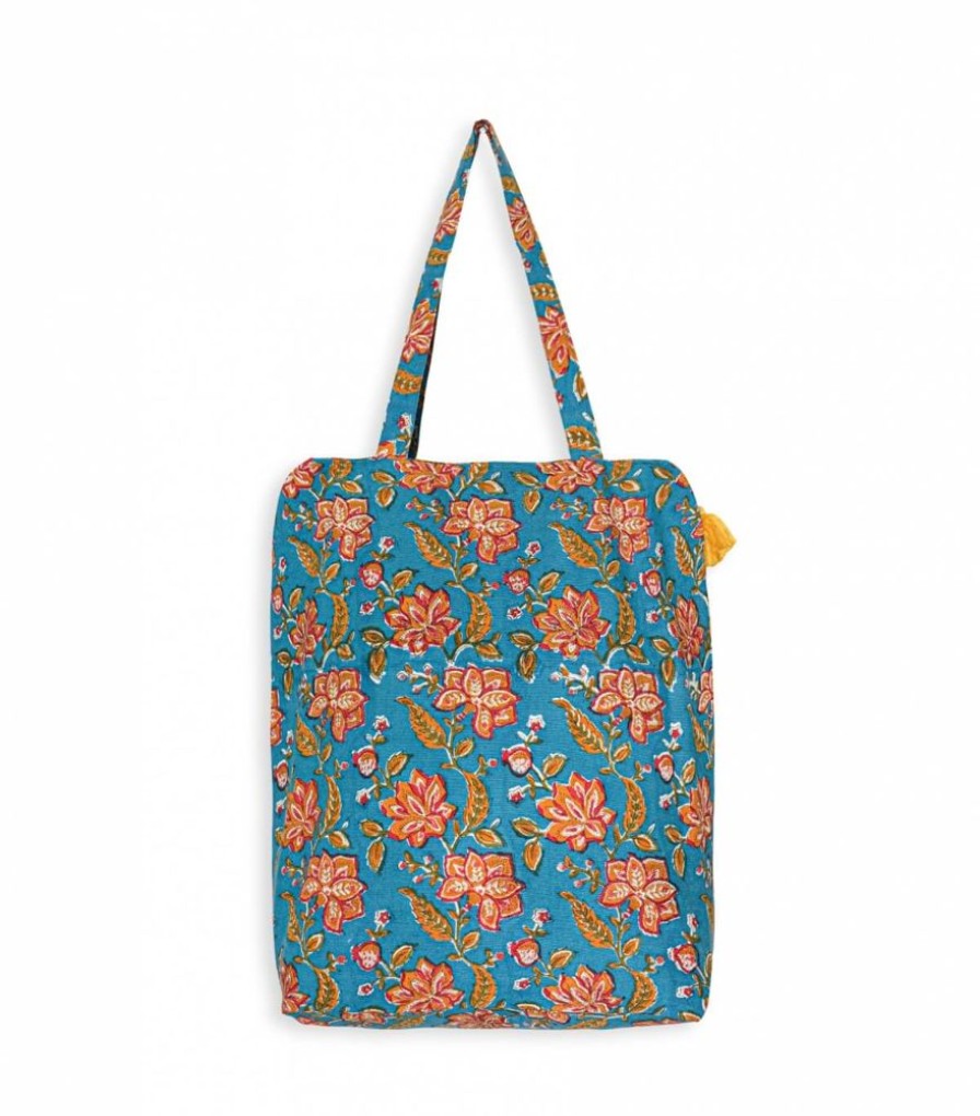 Sacs & Pochettes Jamini | Tote Bag Zippe Rang Bleu