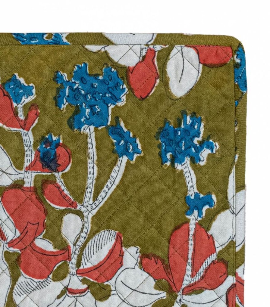 Linge De Table Jamini | Dessous De Plat Iris Olive