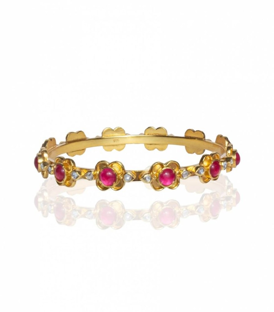 Mode Jamini | Jonc Indien En Quartz Rouge