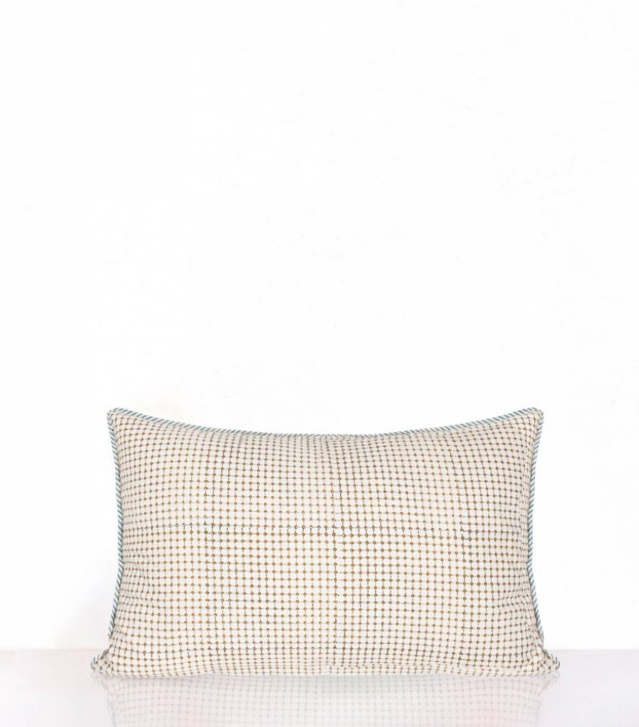 Deco & Linge De Maison Jamini | Housse De Coussin Rectangle Rang Bleu
