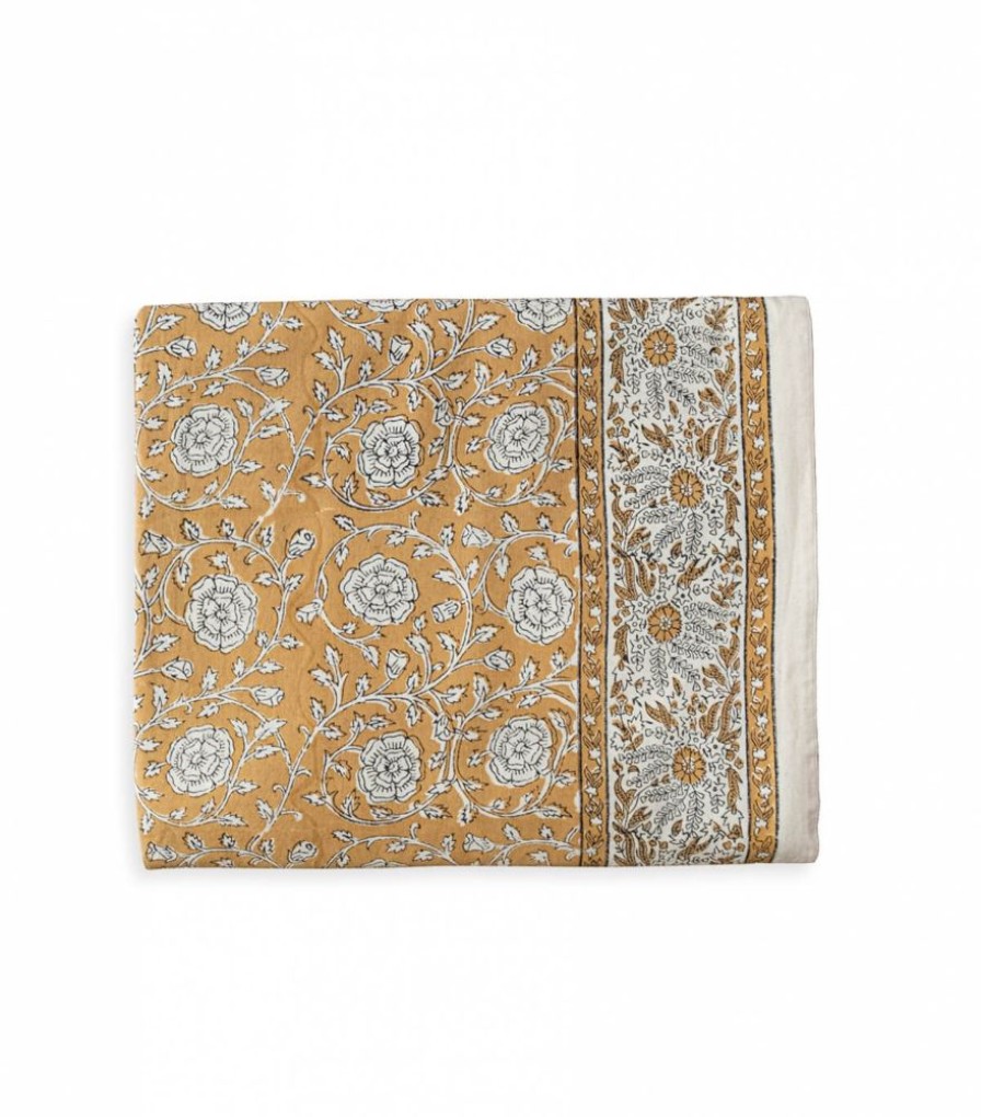 Linge De Table Jamini | Nappe Rectangle Banna Bronze
