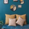 Deco & Linge De Maison Jamini | 2 Coussins Bagra 40X40 Cm & 2 Coussins Bagru 60X60Cm