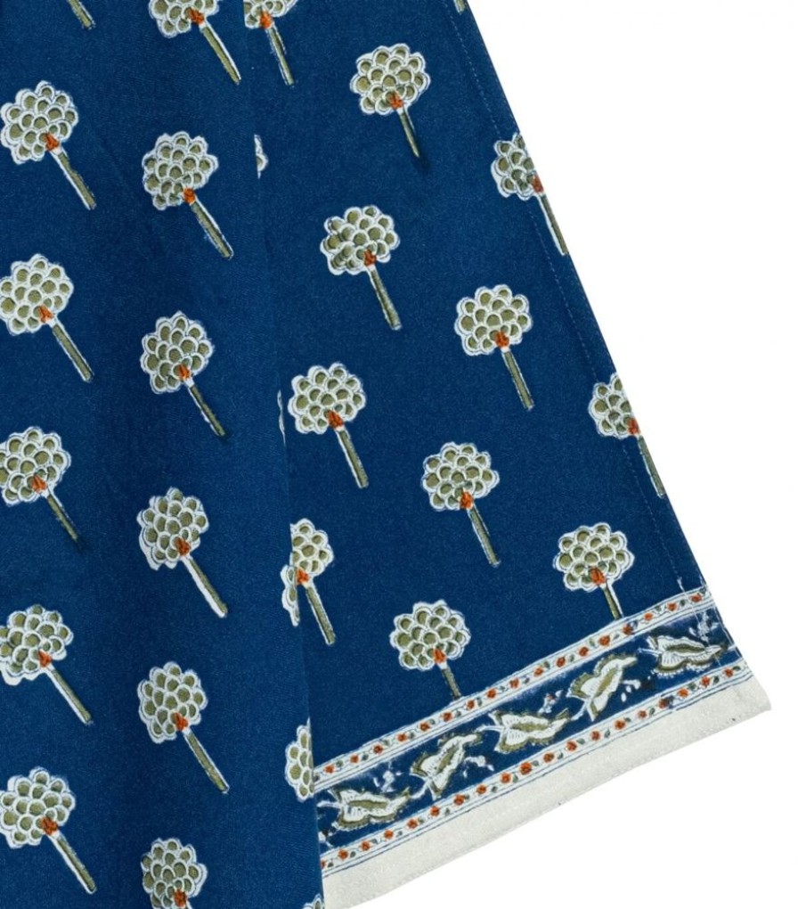Linge De Table Jamini | Torchon De Cuisine Rani Bleu Nuit