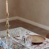Linge De Table Jamini | Set De Table Pranjal Vert Tilleul