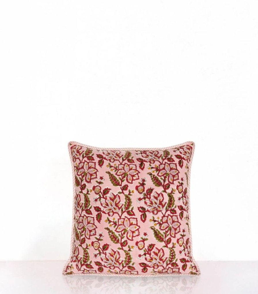 Deco & Linge De Maison Jamini | Housse De Coussin Rang Rose Pale
