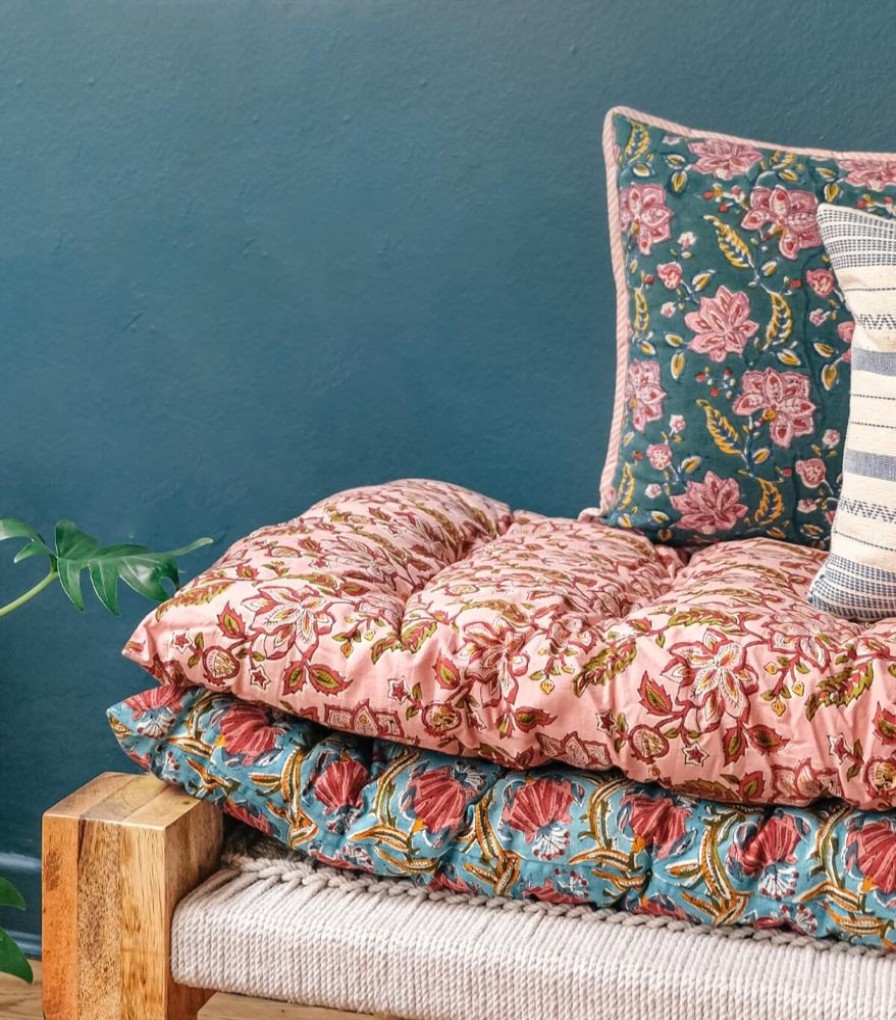 Deco & Linge De Maison Jamini | Matelas D'Assise Rang Rose Pale