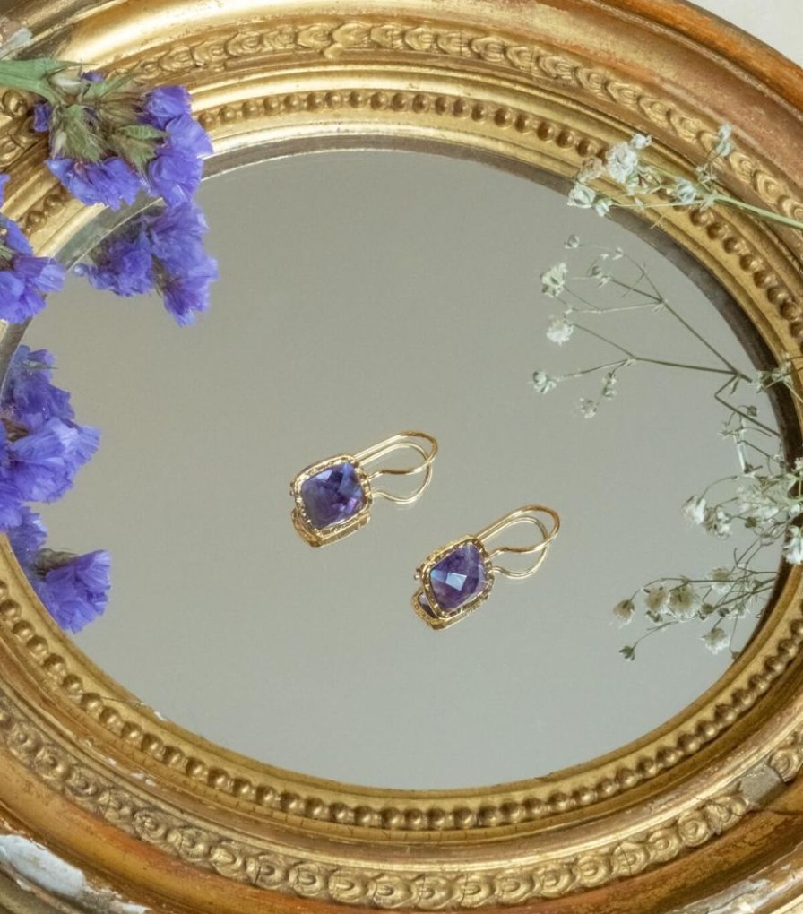 Mode Jamini | Dormeuses Amethyste