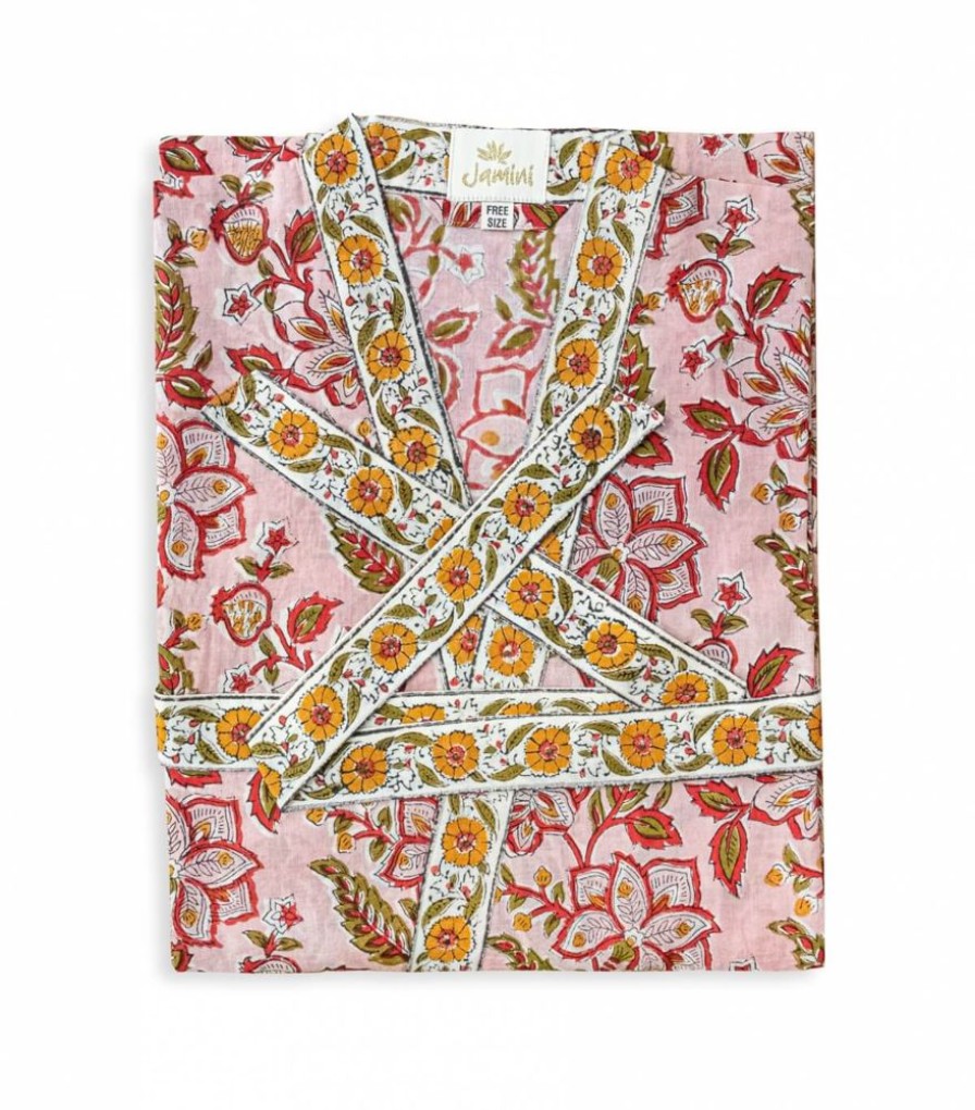Mode Jamini | Kimono Rang Rose Pale