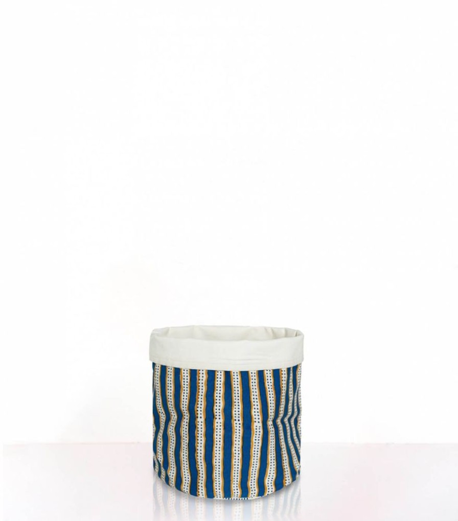 Deco & Linge De Maison Jamini | Cache-Pot Raye Stripe Bronze