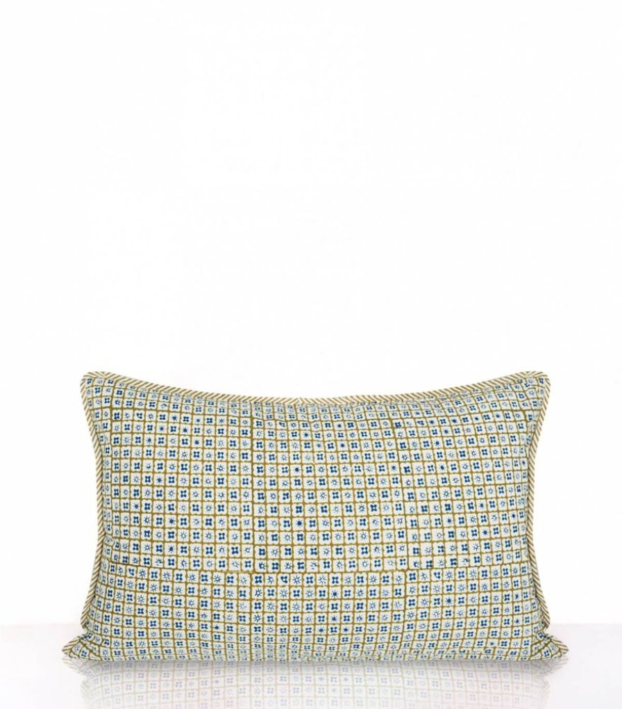 Deco & Linge De Maison Jamini | Housse De Coussin Rectangle Multi Stripe Olive