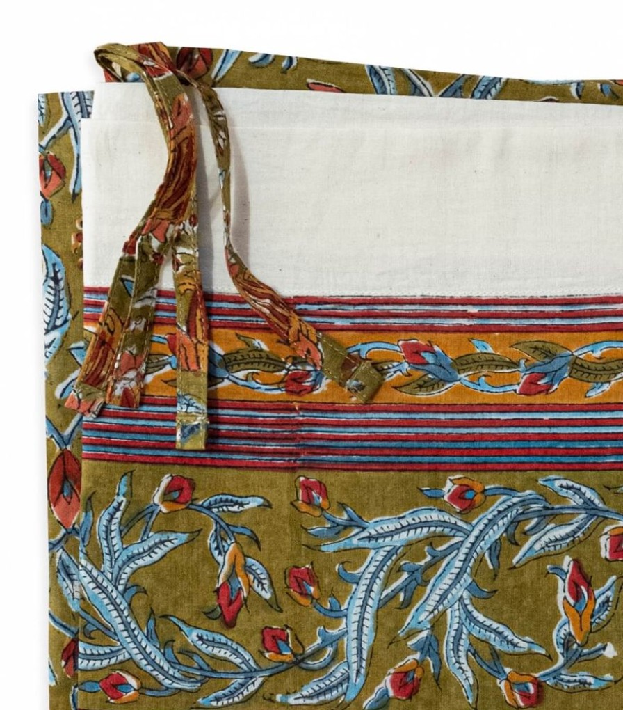 Deco & Linge De Maison Jamini | Rideau En Coton Jaipur Olive