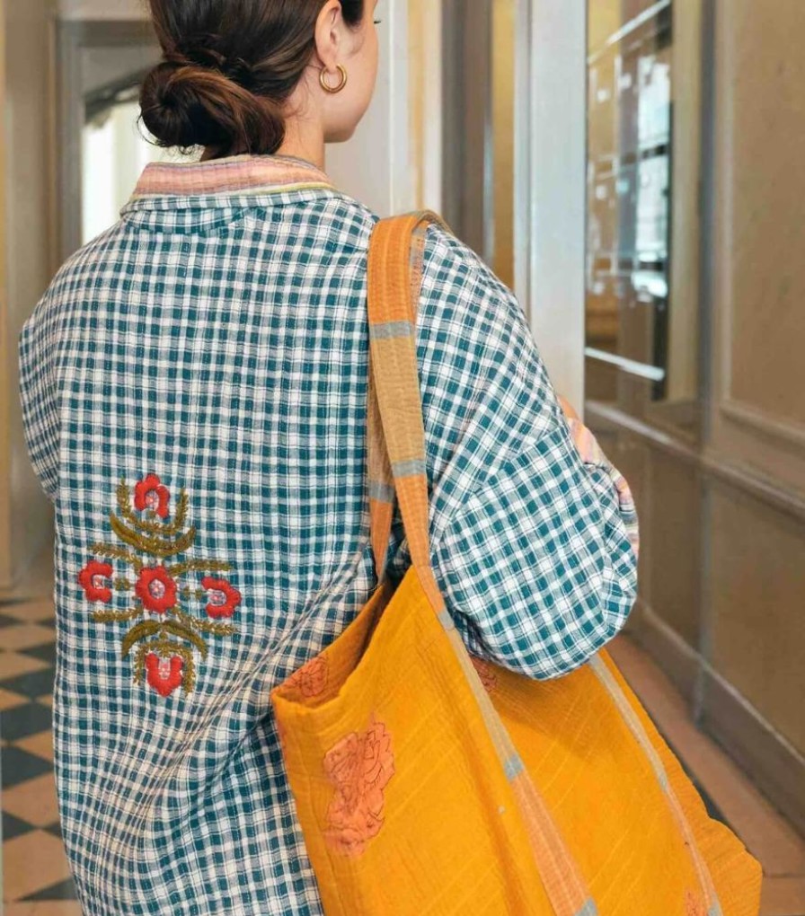 Sacs & Pochettes Jamini | Sac De Marche En Tissu Kantha
