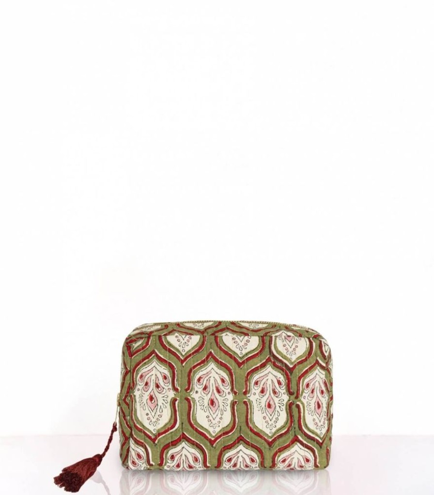 Sacs & Pochettes Jamini | Trousse De Toilette Pranjal Vert Tilleul