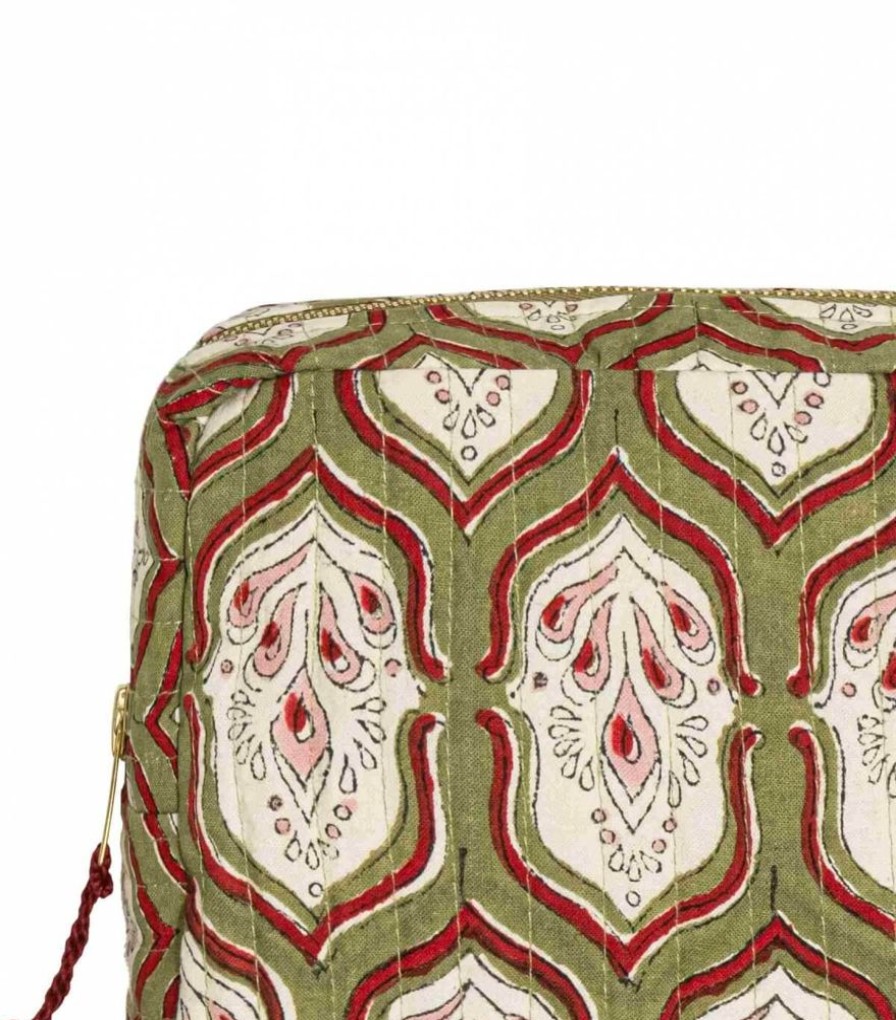 Sacs & Pochettes Jamini | Trousse De Toilette Pranjal Vert Tilleul