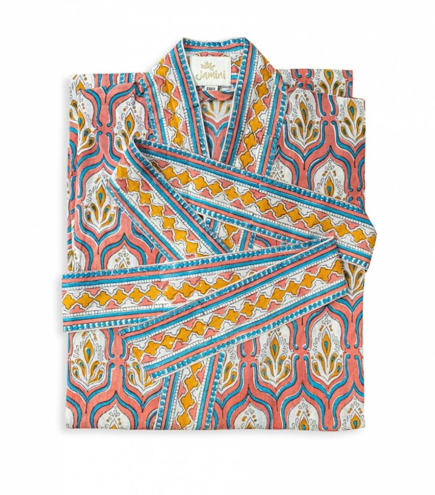 Mode Jamini | Kimono Pranjal Rose Pale
