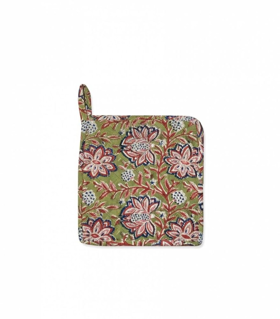 Linge De Table Jamini | Dessous De Plat Louise Vert Tilleul