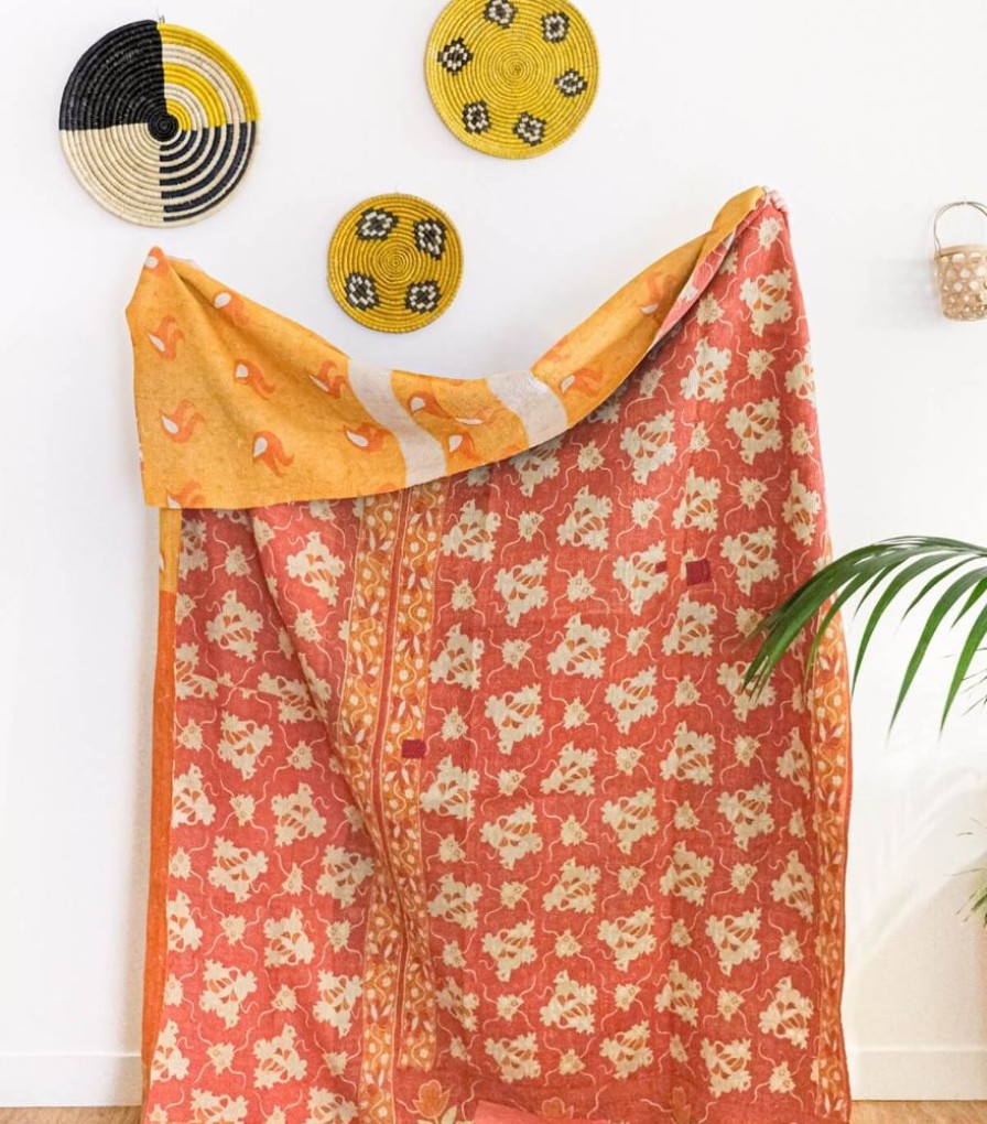 Deco & Linge De Maison Jamini | Plaid Vintage En Kantha