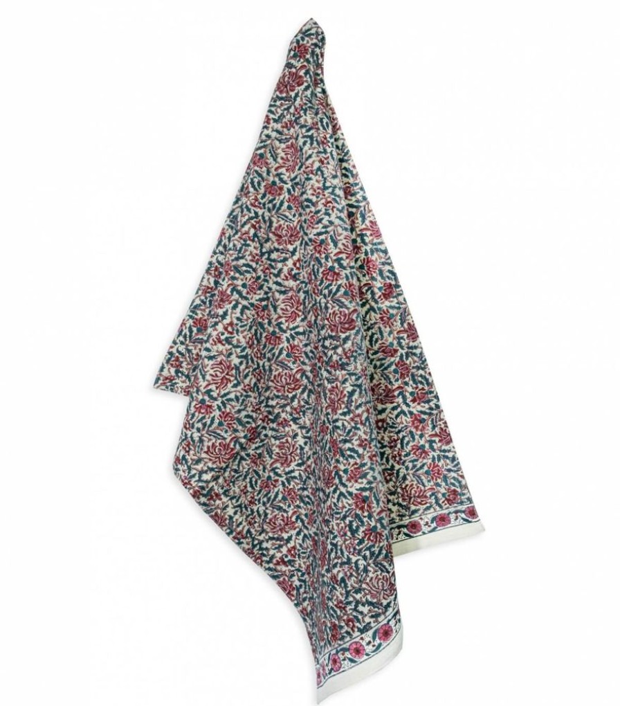 Linge De Table Jamini | Torchon Fleuri Reema