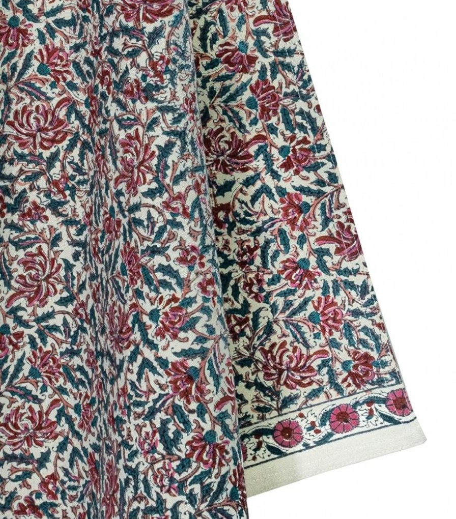 Linge De Table Jamini | Torchon Fleuri Reema
