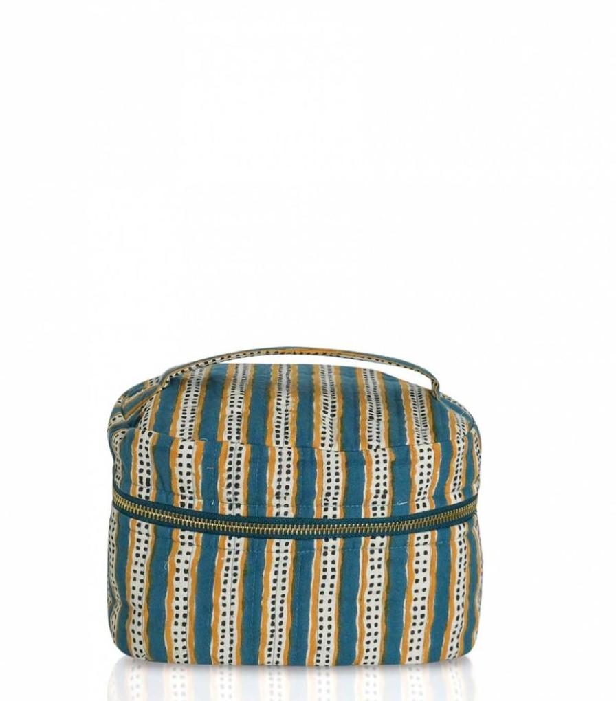 Sacs & Pochettes Jamini | Vanity Stripe Vert Pin