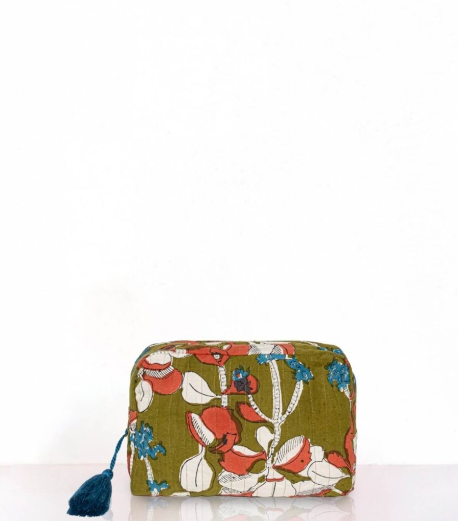 Sacs & Pochettes Jamini | Trousse De Toilette Iris Olive