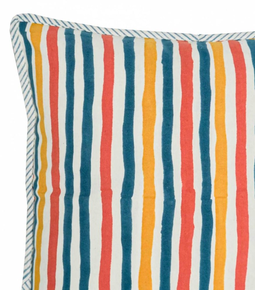 Deco & Linge De Maison Jamini | Taie D'Oreiller Multi Stripe Bronze