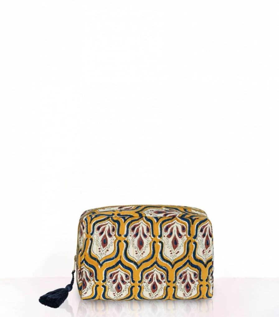 Sacs & Pochettes Jamini | Pochette A Maquillage Pranjal Bronze