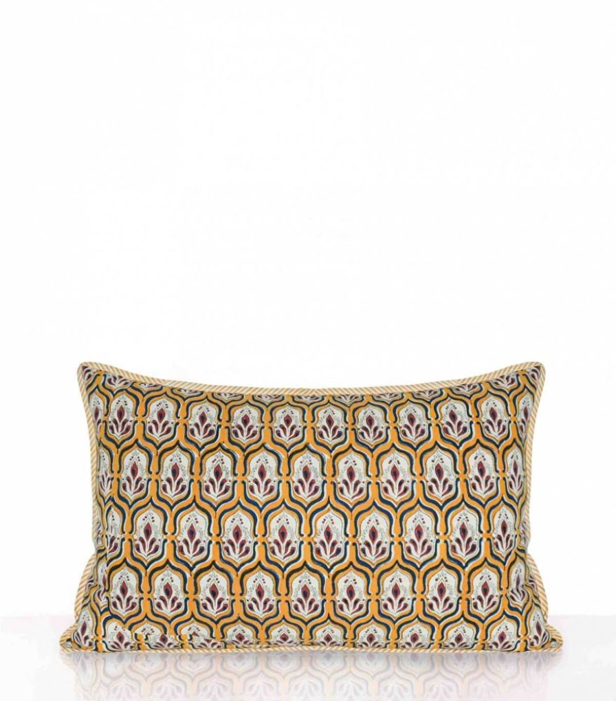 Deco & Linge De Maison Jamini | Housse De Coussin Rectangle Pranjal Bronze