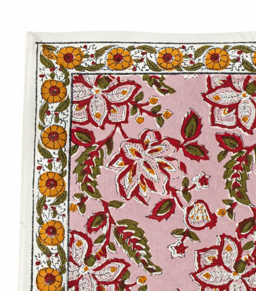 Linge De Table Jamini | Chemin De Table Rang Rose