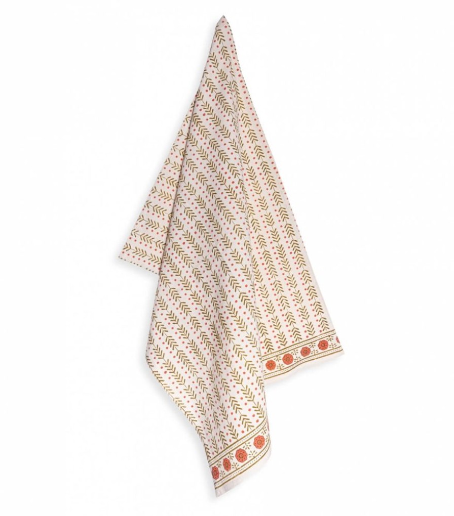 Linge De Table Jamini | Torchon Indien Thea Olive