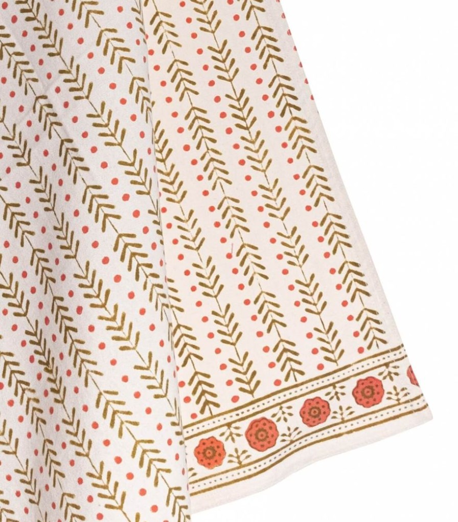 Linge De Table Jamini | Torchon Indien Thea Olive