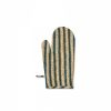 Linge De Table Jamini | Gant De Cuisine Stripe Vert Pin