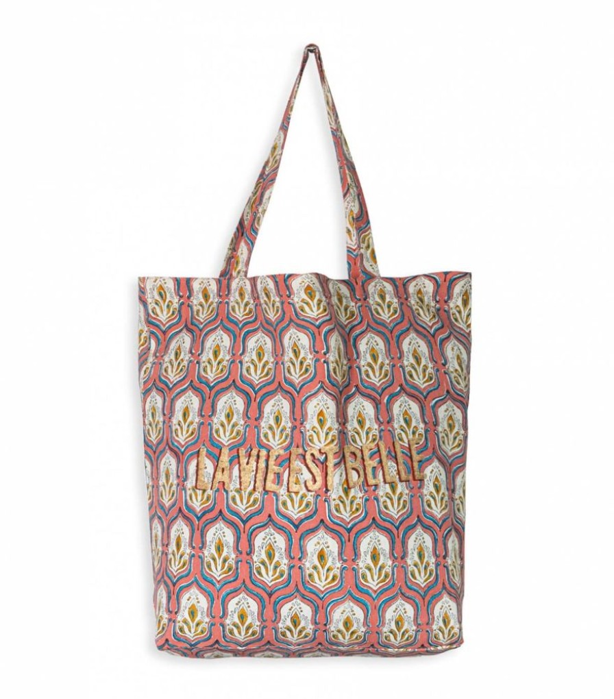 Sacs & Pochettes Jamini | Cabas Coton Lvb Pranjal Rose