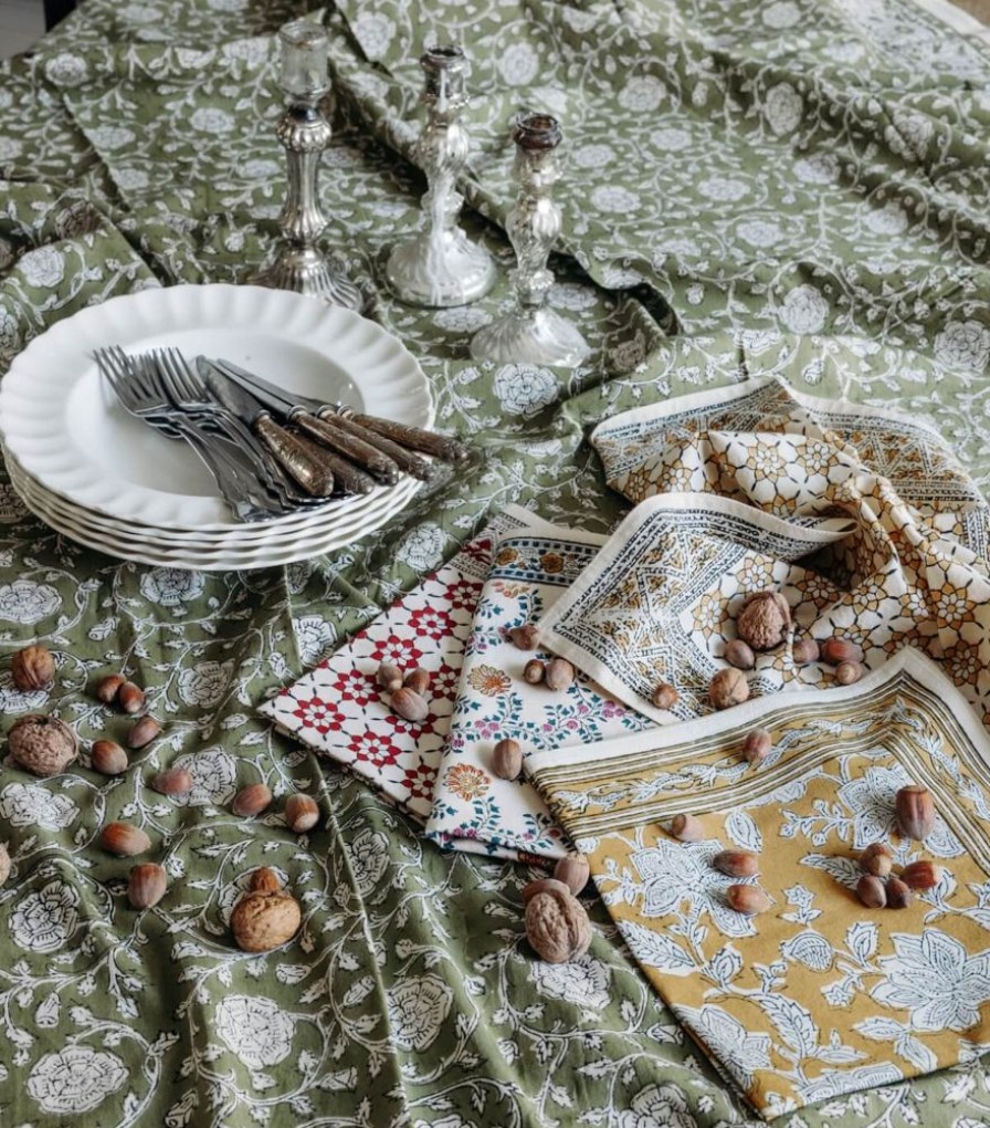 Linge De Table Jamini | Serviette De Table Rang