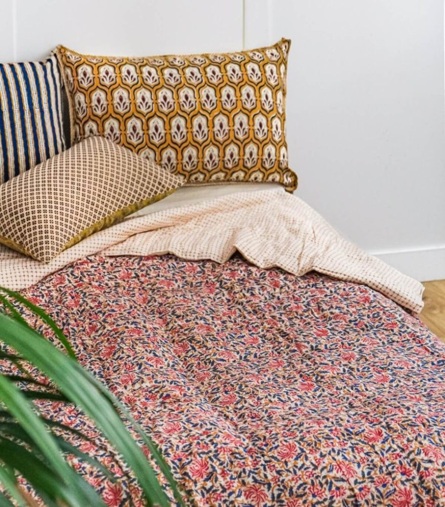 Deco & Linge De Maison Jamini | Edredon Indien Reema Bronze