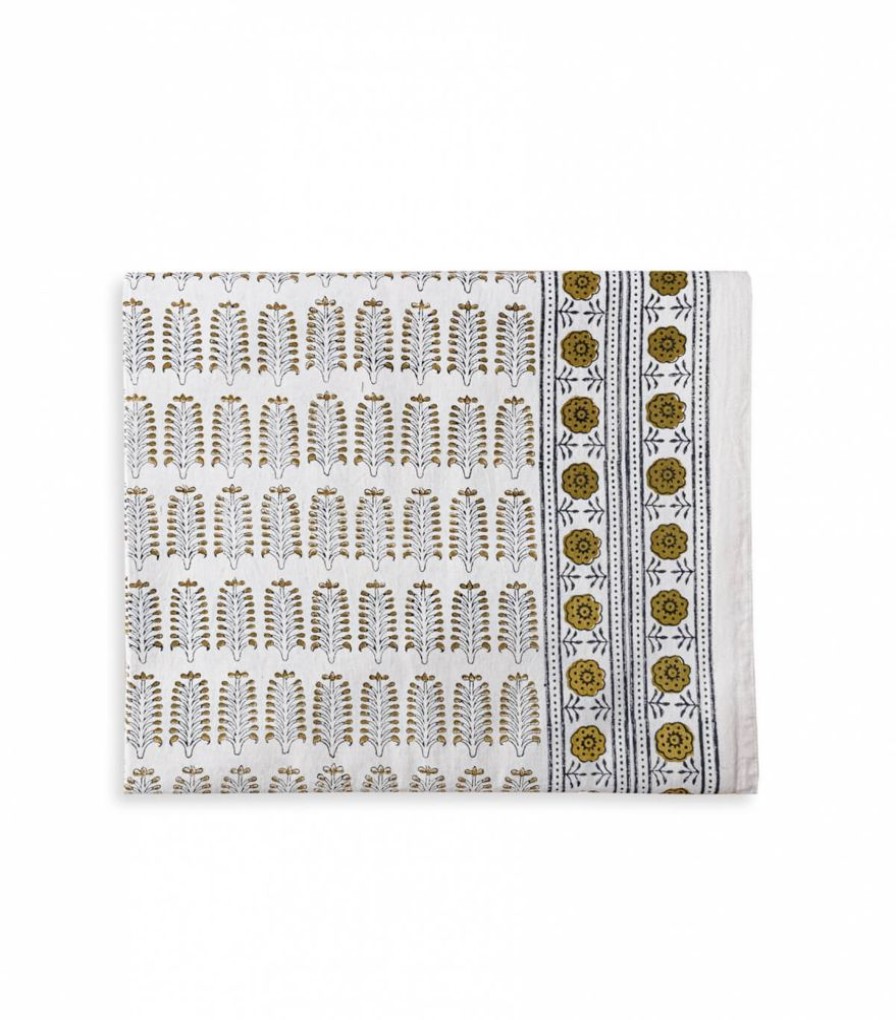 Linge De Table Jamini | Nappe Rectangle Bootie Olive