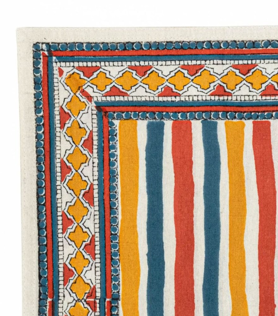 Linge De Table Jamini | Serviette De Table Multi Stripe Bronze
