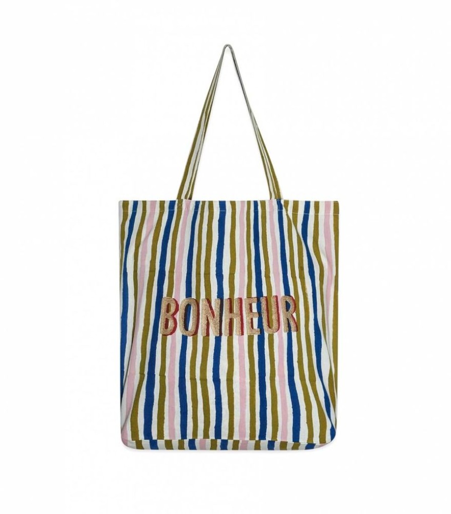 Sacs & Pochettes Jamini | Sac De Marche B Multi Stripe Olive