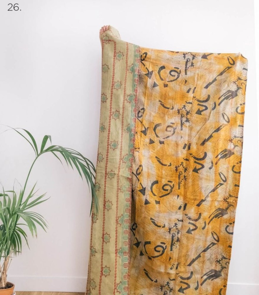 Deco & Linge De Maison Jamini | Plaid Vintage En Kantha