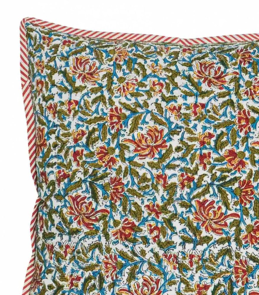 Deco & Linge De Maison Jamini | Housse De Coussin Rectangle Reema Olive