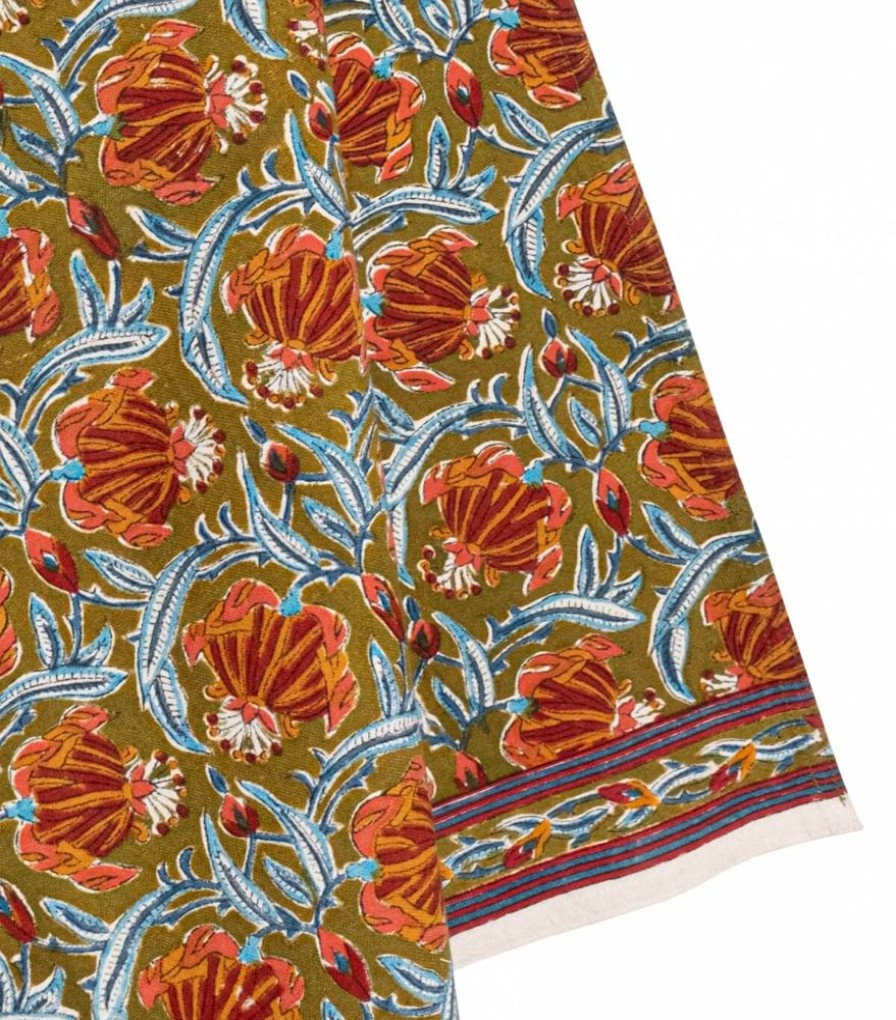 Linge De Table Jamini | Torchon De Cuisine Jaipur Olive