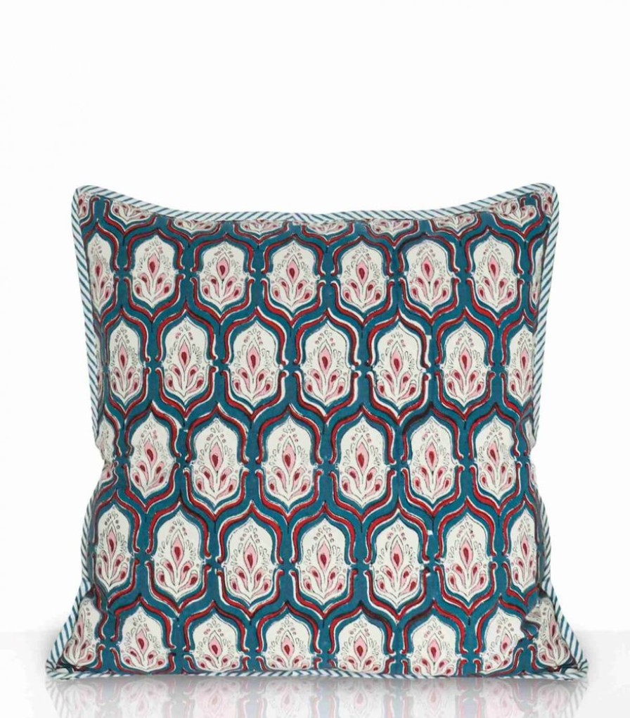 Deco & Linge De Maison Jamini | Taie D'Oreiller Pranjal Vert Pin