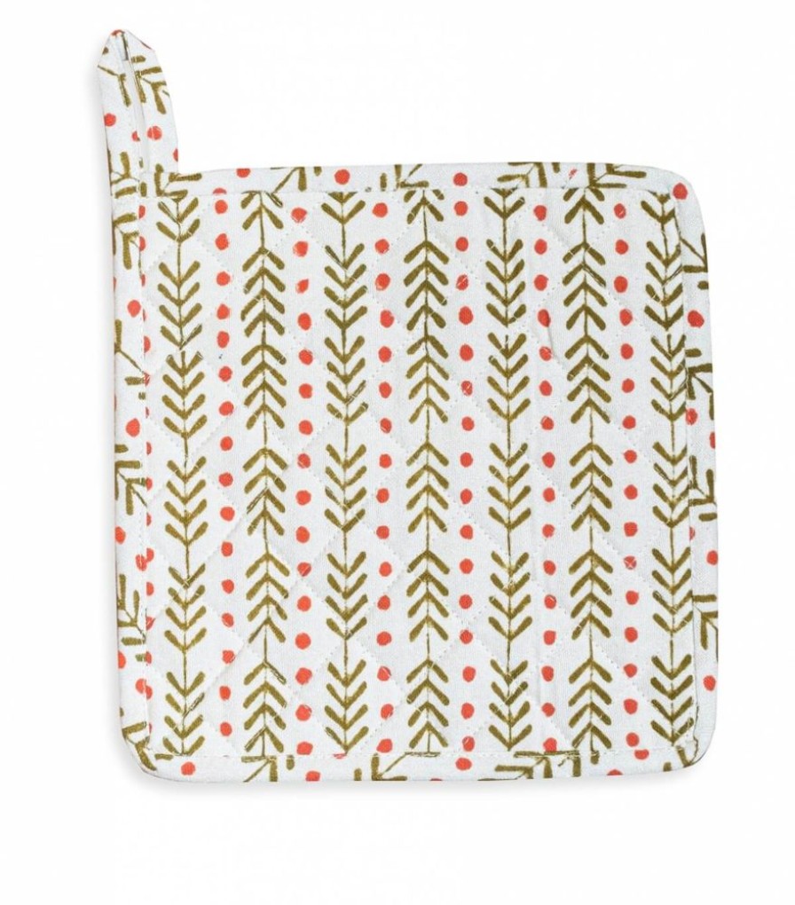 Linge De Table Jamini | Dessous De Plat Imprime Thea Olive