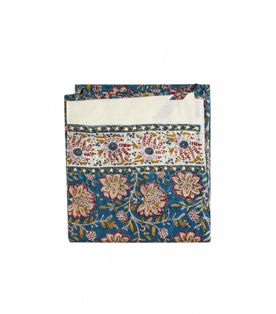 Deco & Linge De Maison Jamini | Rideau Fleuri Louise Vert Pin