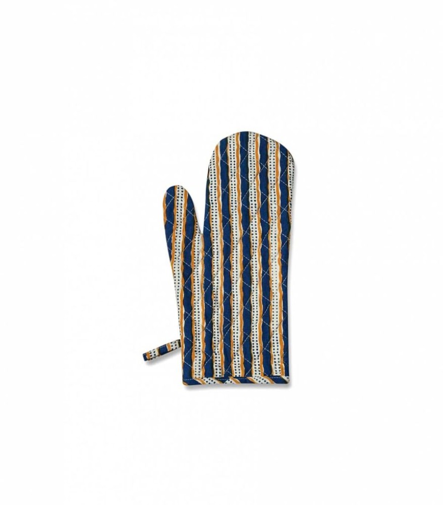 Linge De Table Jamini | Gant De Cuisine Stripe Bronze
