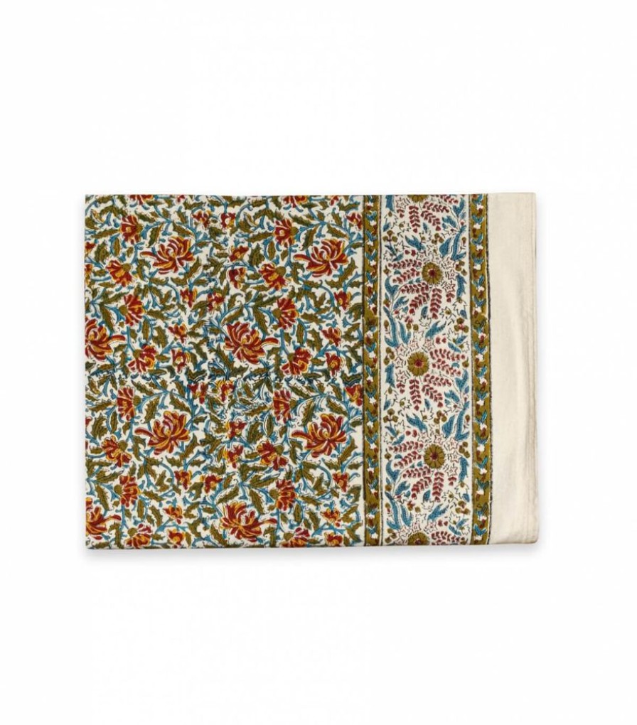 Linge De Table Jamini | Nappe Rectangulaire Reema Olive