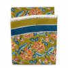 Linge De Table Jamini | Nappe Ronde Rang Vert Kaki