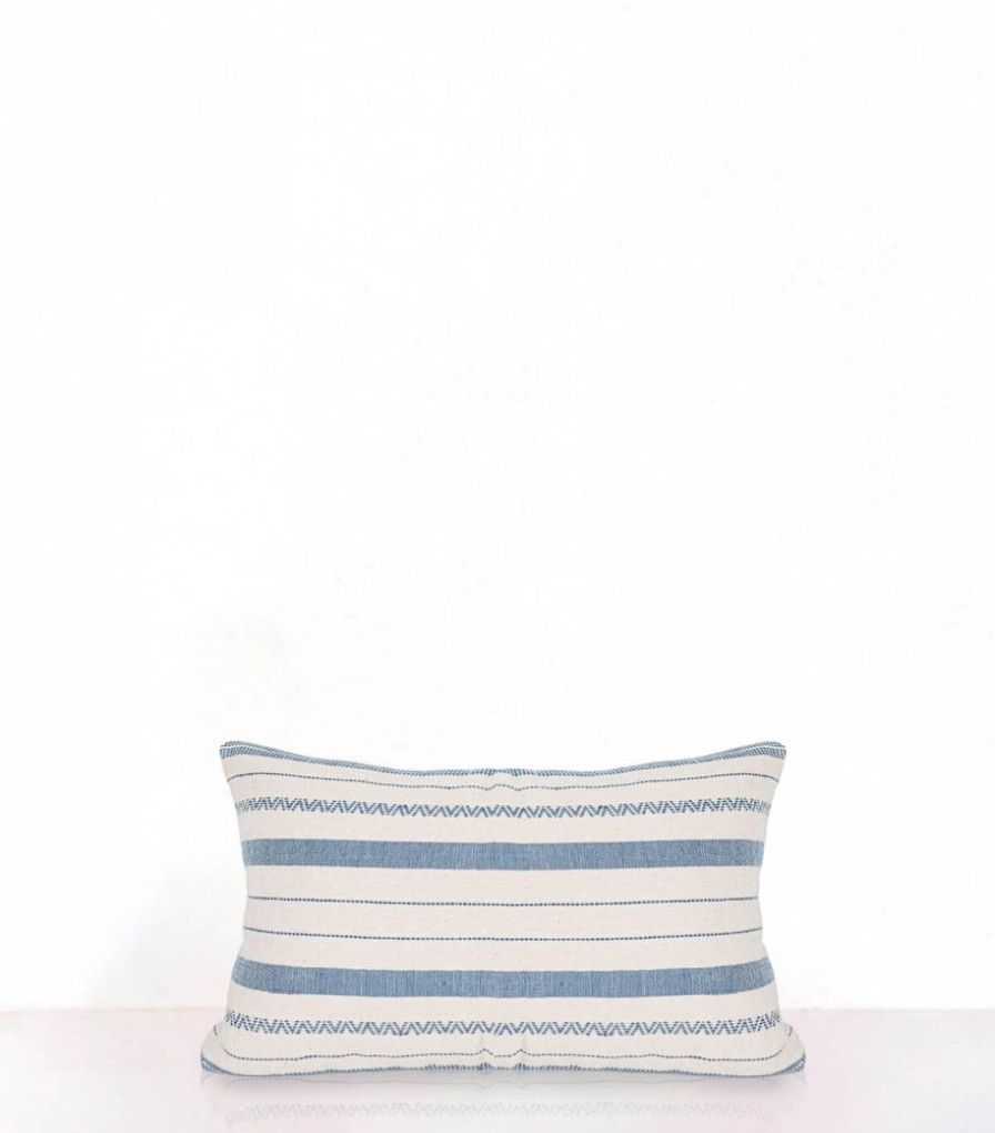 Deco & Linge De Maison Jamini | Housse De Coussin Rectangulaire Asom Bleu