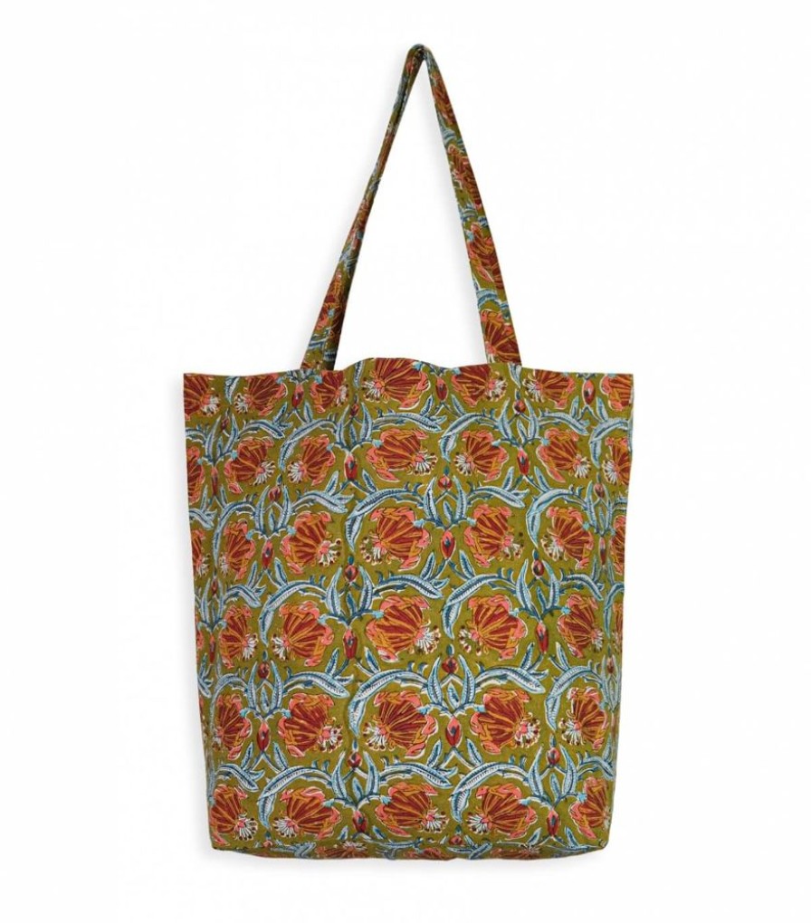 Sacs & Pochettes Jamini | Sac Imprime Tvb Jaipur Olive